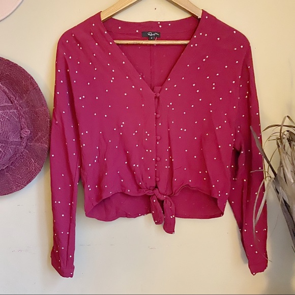 Rails Tops - Star print button up top